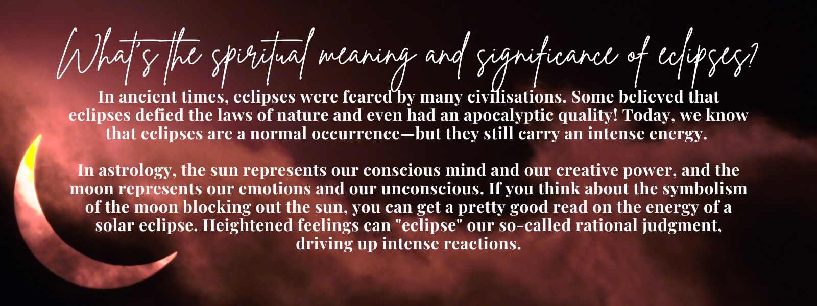 Spiritual Meaning of an Eclipse🌑