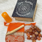 Carnelian Rune Divination Kit Rune Kit