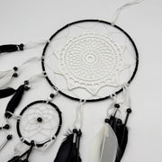 Macrame Black and White Dreamcatcher