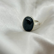 Sterling Silver Hypersynthe Crystal Ring 6