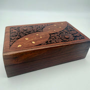 Flower Detailed Wooden Box