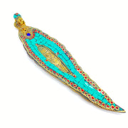 Turquoise Mosaic Elephant Incense Holder Incense Holders
