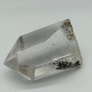 Clear Quartz Generator with Tourmaline Inclusions Crystals