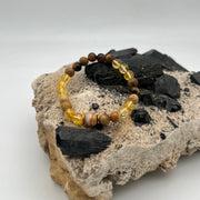 Mens Hidden truth - Map the money Crystal bracelet - 18/19cm