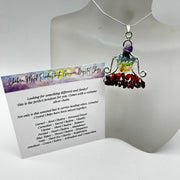 Chakra Pendant with Genuine Crystal Chips