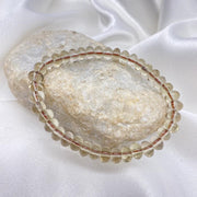 Smoky Quartz rondel Gemstone Bracelet Crystal Bracelet