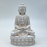 White Indian Buddha Statue Sculptures & Statues