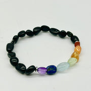 Black Tourmaline Chakra Crystal Nugget Bracelet