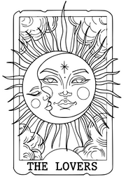 The Lovers Card Adult Colour In Downloads