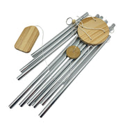 Silver 9 Rod Wind chime
