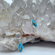 Sterling Silver Turquoise Shell Earrings