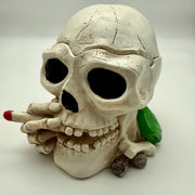 Skull Smoking Large Ashtray