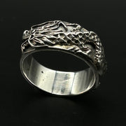 Dragon Band Sterling Silver Ring Sterling Silver Rings