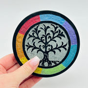 Tree Of Life Stone Round Incense Holder