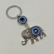 Evil Eye Elephant Keyring