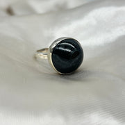 Sterling Silver Hypersynthe Crystal Ring 8