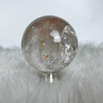 Clear Quartz And Smoky Sphere