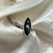 Sterling Silver Hypersynthe Crystal Ring 8.5