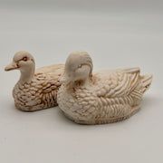 Mandarin Ducks - White