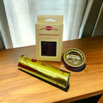 Red Pure Brass Charcoal Dragonsblood Resin Burner Kit