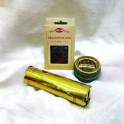 Green Pure Brass Charcoal Dragonsblood Resin Burner Kit
