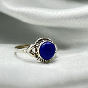Lapis Lazuli Sterling Silver Cabochon Ring