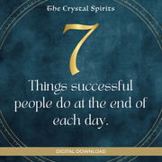 7 things successful people do at the end of each day PDF