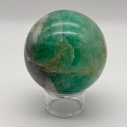 Green Fluorite Crystal Sphere