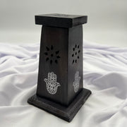 Wooden incense small tower