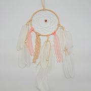 White and Pink Dreamcatcher with Lace