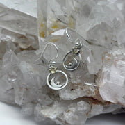 Sterling Silver Citrine Moon And Star Earrings Sterling Silver Earrings