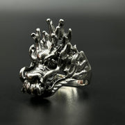 Sculpted Dragon Head Sterling Silver Ring Sterling Silver Rings