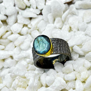 Labradorite Rhodium Plated Sterling Silver Ring Sterling Silver Rings