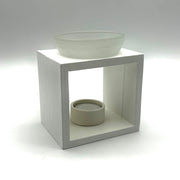 White Wooden Oil Burner