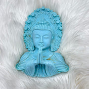 Blue House Blessing Praying Hands Wall Hanging
