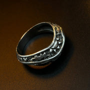 Sun Twirl Sterling Silver Men’s Ring