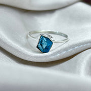 Rough Apatite Sterling Silver Crystal Ring