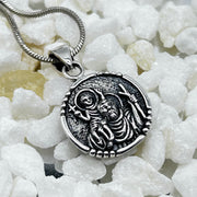 Small Round Sterling Silver St Christopher Pendant Pendants