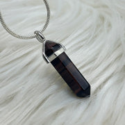 Red Tigers Eye Crystal Double Terminated Pendant