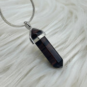 Red Tigers Eye Crystal Double Terminated Pendant Pendants