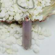 Amethyst And Garnet Crystal Pendant