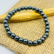 Hematite Gemstone Bracelet -6mm Bracelets