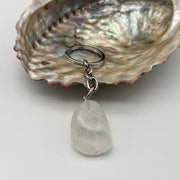Clear Quartz Crystal Keyring