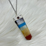 Chakra Crystal Tabby Pendant With Garnet Cabochon Gemstone Charms & Pendants