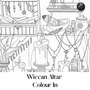Wiccan Altar Adult Colour In