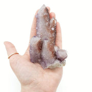 Spirit Quartz with Red Hematite Crystals