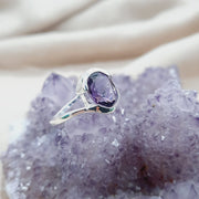 Amethyst Sterling Silver Ring