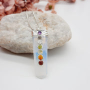 Jelly Opal Tabby Chakra Crystal Pendant Charms & Pendants