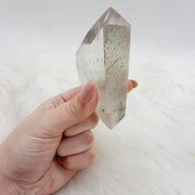 Double Terminated Quartz With Chlorite Inclusion Generator Crystals