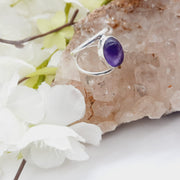 Sterling Silver Amethyst Crystal Ring Sterling Silver Rings